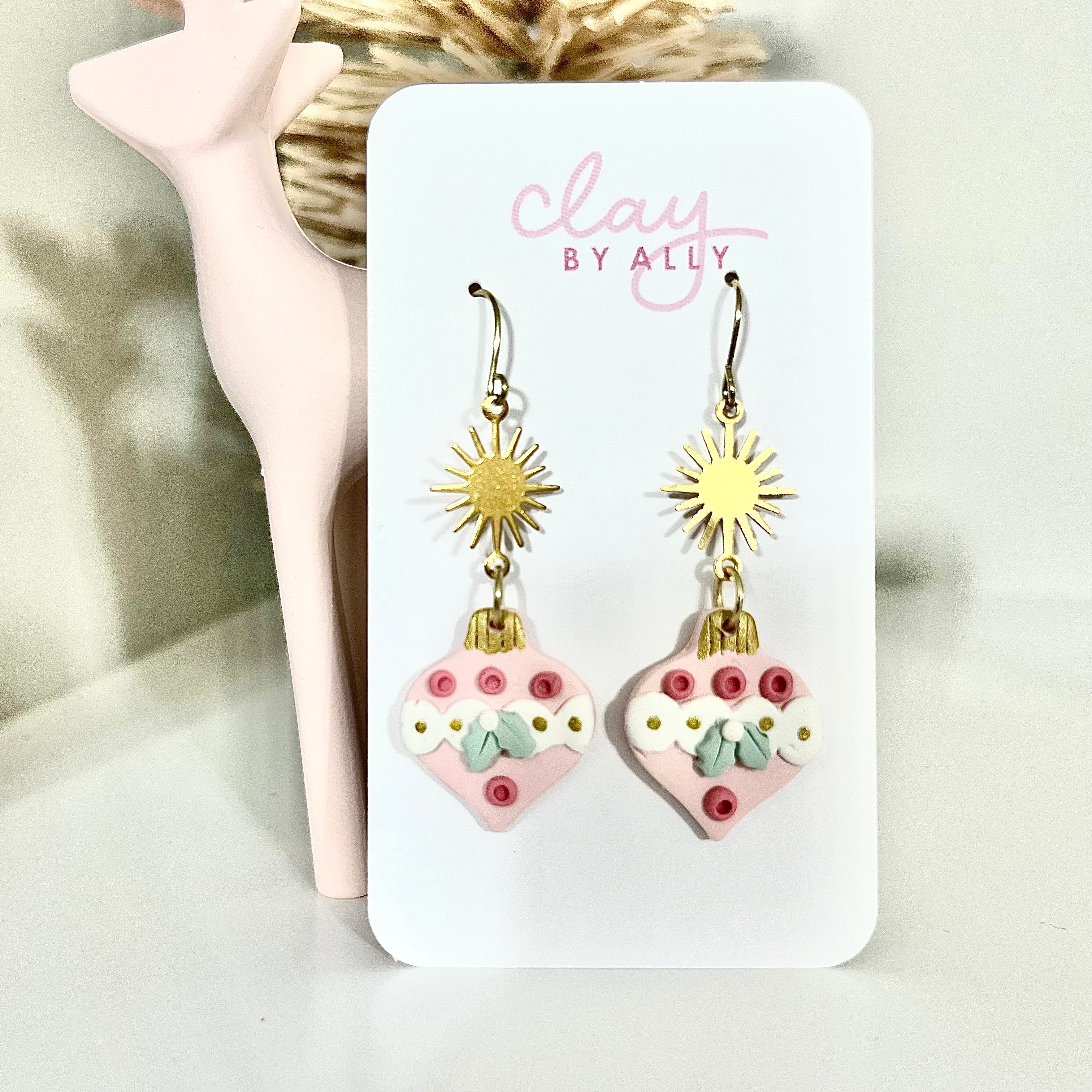 Pretty in pink ornaments