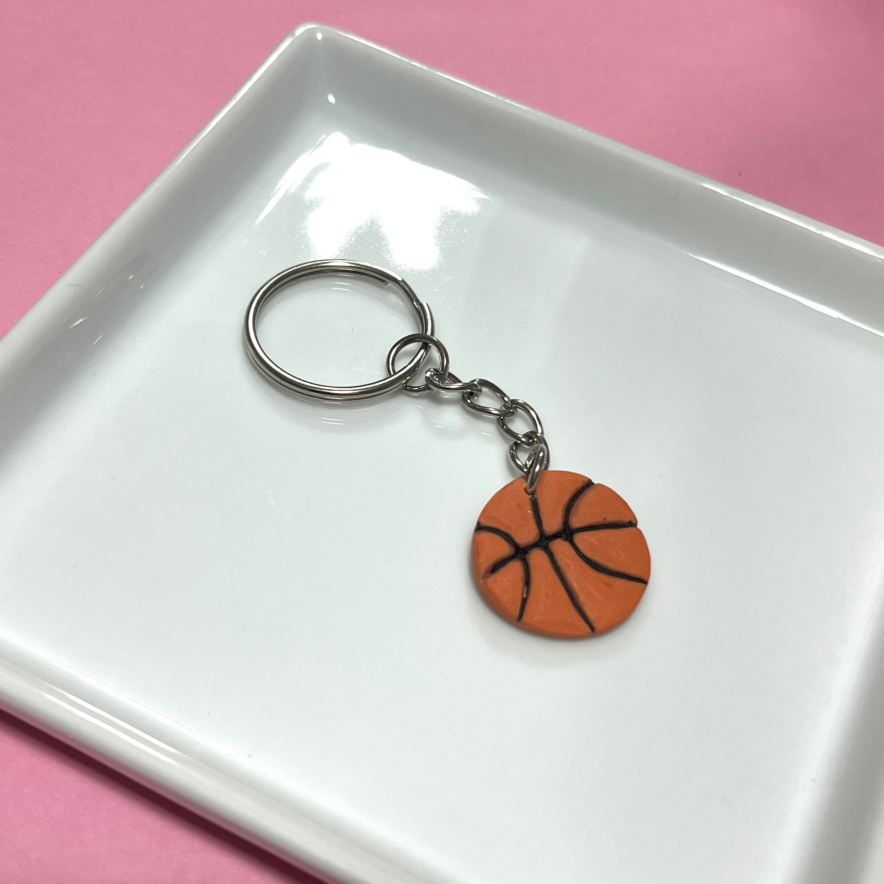 Basketball keychain