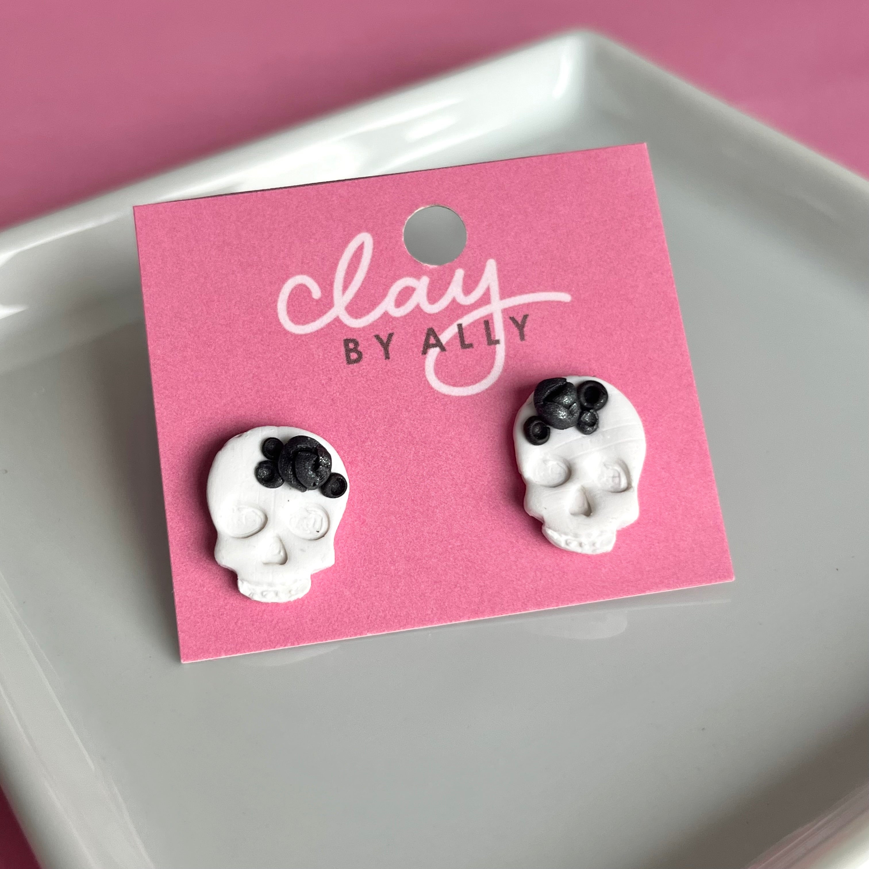 Sugar Skull Studs