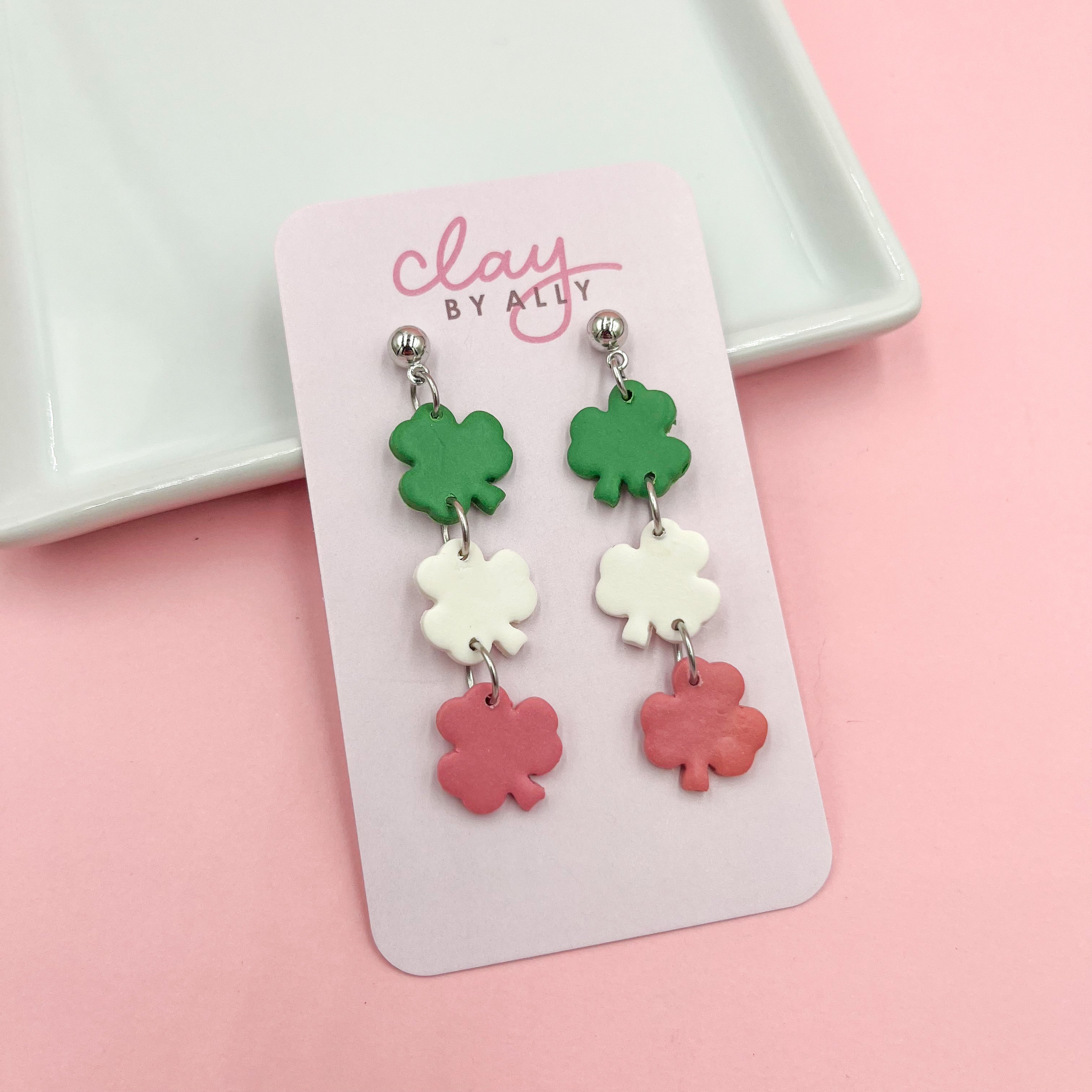 Republic of NL Stacked Shamrock Dangles