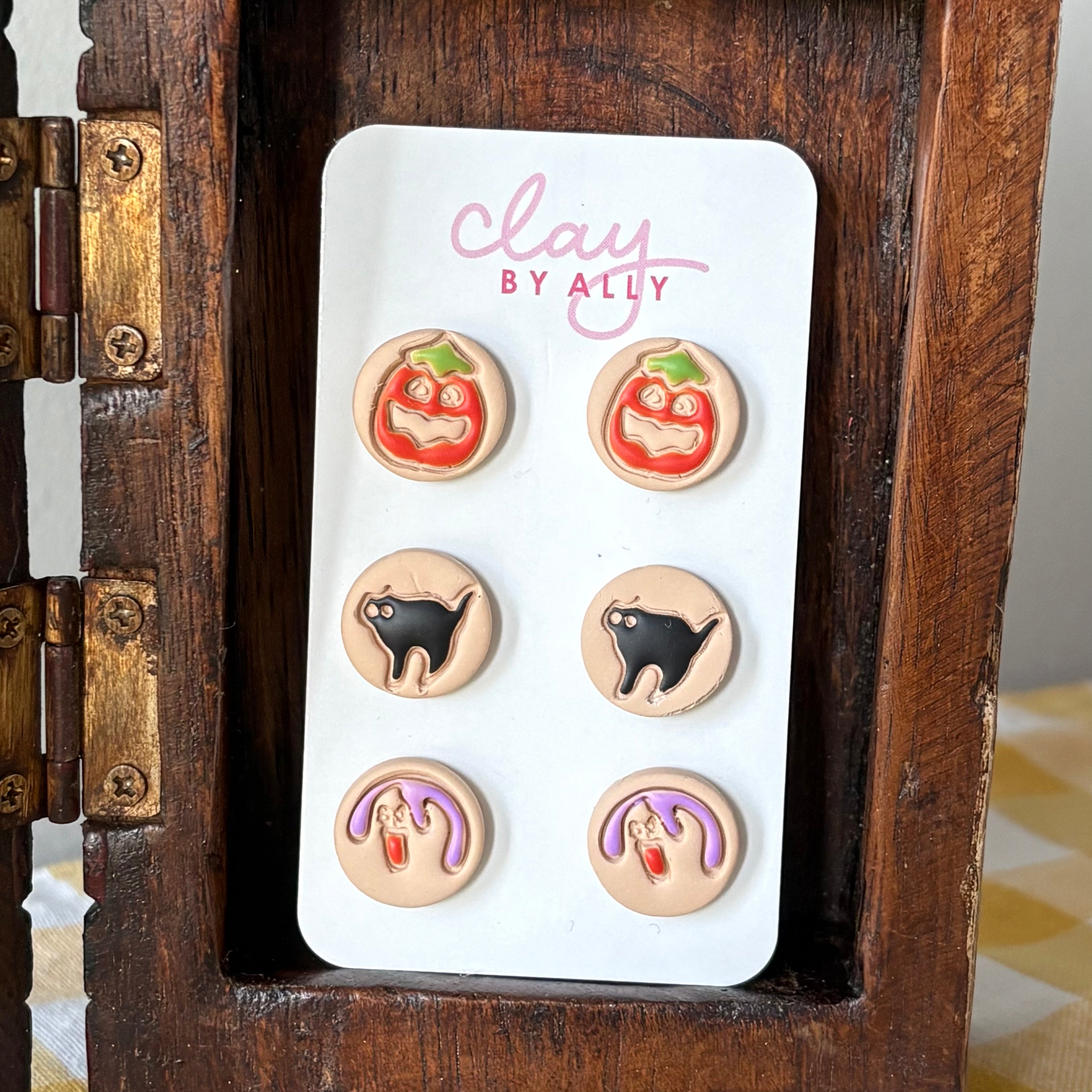 Halloween Pillsbury Cookie Stud Trio